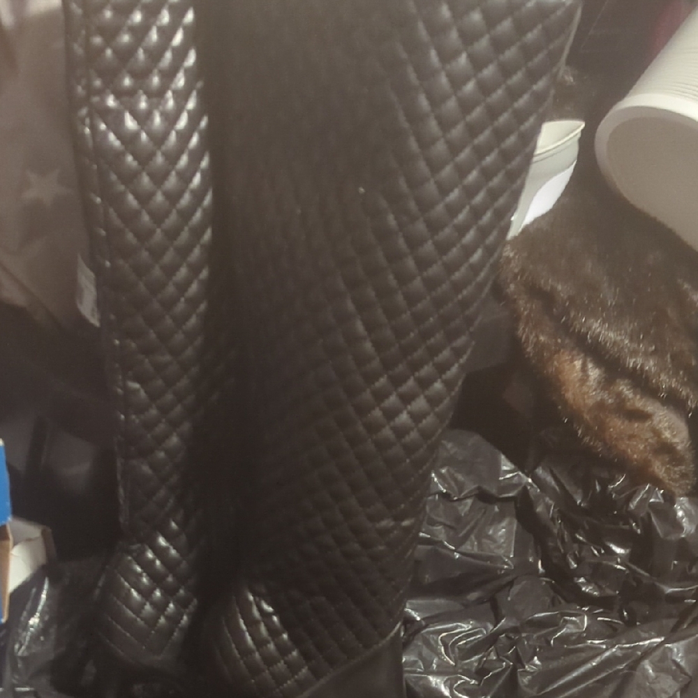 So Me Black Quilted Heeled Boots